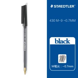 1Pcs STAEDTLER Ballpoint Pen 430F/M Large Capacity 0.5/0.7mm Oil-based Students Hand Drawing Writing School Supplies Stationery