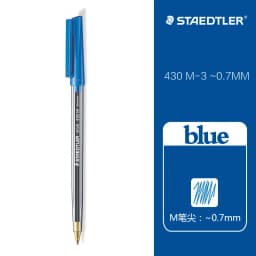 1Pcs STAEDTLER Ballpoint Pen 430F/M Large Capacity 0.5/0.7mm Oil-based Students Hand Drawing Writing School Supplies Stationery