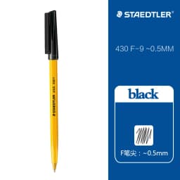 1Pcs STAEDTLER Ballpoint Pen 430F/M Large Capacity 0.5/0.7mm Oil-based Students Hand Drawing Writing School Supplies Stationery