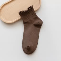 Cute Socks For Women New Spring Summer Japanese Style Breathable Girls Short Socks Kawaii Solid Socks Frilly Ruffle Socks Casual
