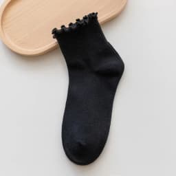 Cute Socks For Women New Spring Summer Japanese Style Breathable Girls Short Socks Kawaii Solid Socks Frilly Ruffle Socks Casual