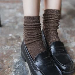 Bright Sparkling Women's Socks Fashion Glitter Shiny Sock Sweet Cute golden silver socks Spring Autumn Breathable Soxs