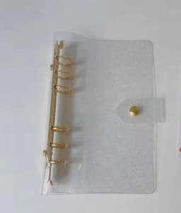 A6/A5 GlitterRose Golden Glittery Bling Binder Notebook Cover Diary Agenda Planner Paper Cover School Stationery