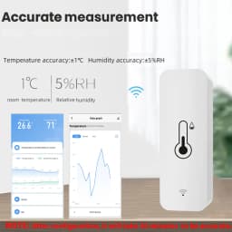 Tuya Zigbee WiFi Temperature And Humidity Sensor APP Remote Monitor For Smart Home Var SmartLife WorkWith Alexa Google Assistant