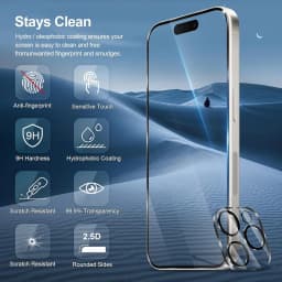 1~4Pcs Tempered Glass For iPhone 18 17 16 15 14 Pro Max Screen Protector iPhone 11 12 13 Mini Glass Film For iPhone 17 Pro
