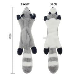 Funny Simulated Animal No Stuffing Dog Toy with Squeakers Durable Stuffingless Plush Squeaky Dog Chew Toy Crinkle Pet Squeak Toy