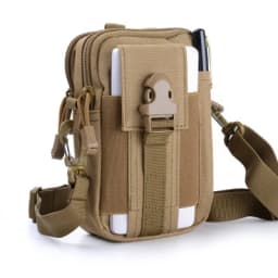 Mobile Phone Case Pouch Waist Bag Waterproof Nylon Multifunction Casual Men Waist Pack Male Small Bag