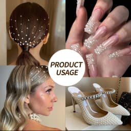 12grids Half Round Pearls Beads 3D Nail Charms 1.5/2/2.5/3/4/5mm White Flatback Pearls Nail Jewelry Nail Craft Pearl Rhinestones