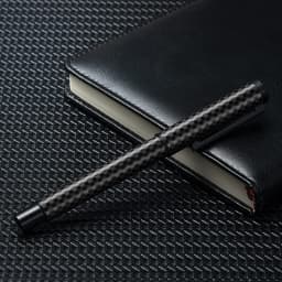 Hongdian 1861 Carbon Fiber Fountain Pen EF/F/M/ Bent Nib, Classic Design Smooth Writing Pen for Business School Office