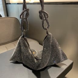 luxury Designer hobo shoulder bag handmade Shining Rhinestones Evening clutch Bag Purse Crystal Purses and handbag Hobo Bags