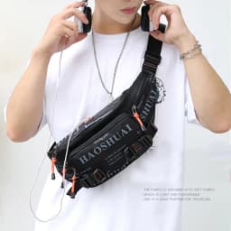 Men Nylon Waist Pack Belt Bag Running Waterproof Multi-purpose Travel Male Sling Chest Fanny Pack Bum Hip Bags