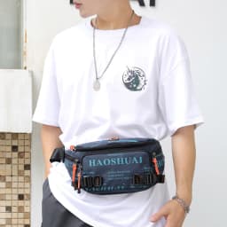 Men Nylon Waist Pack Belt Bag Running Waterproof Multi-purpose Travel Male Sling Chest Fanny Pack Bum Hip Bags