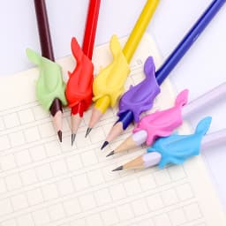 10 Pcs 2Pcs Kids Pen Holder Silicone Baby Learning Writing Tool Correction Device Fish Pencil Grasp Writing Aid Grip Stationery