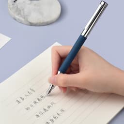 HongDian 1843 Metal Fountain Pen Voyager Series Beautiful Ripples Iridium EF/F Size Ink Pen Office Business Writing Gift Ink Pen
