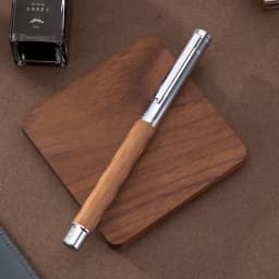 HongDian 1843 Metal Fountain Pen Voyager Series Beautiful Ripples Iridium EF/F Size Ink Pen Office Business Writing Gift Ink Pen