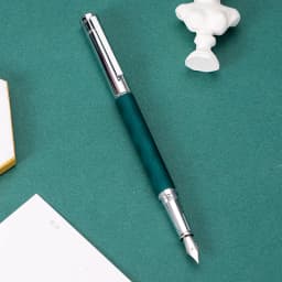 HongDian 1843 Metal Fountain Pen Voyager Series Beautiful Ripples Iridium EF/F Size Ink Pen Office Business Writing Gift Ink Pen