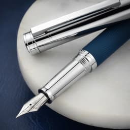HongDian 1843 Metal Fountain Pen Voyager Series Beautiful Ripples Iridium EF/F Size Ink Pen Office Business Writing Gift Ink Pen
