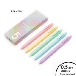 KACO Sign Pen Gel Pen 0.5mm Refill Smooth Ink Writing Durable Signing Pen 5 Colors Vintage Color Macarons Pens Gift Set