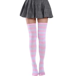 2021 New Socks Long Tube Ladies Japanese Blue and White Striped Over-knee Socks Thigh Socks  Thigh High Stockings  Knee High