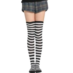 2021 New Socks Long Tube Ladies Japanese Blue and White Striped Over-knee Socks Thigh Socks  Thigh High Stockings  Knee High