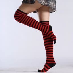 2021 New Socks Long Tube Ladies Japanese Blue and White Striped Over-knee Socks Thigh Socks  Thigh High Stockings  Knee High