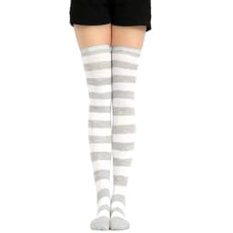 2021 New Socks Long Tube Ladies Japanese Blue and White Striped Over-knee Socks Thigh Socks  Thigh High Stockings  Knee High