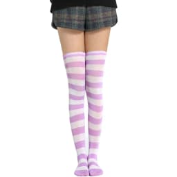 2021 New Socks Long Tube Ladies Japanese Blue and White Striped Over-knee Socks Thigh Socks  Thigh High Stockings  Knee High
