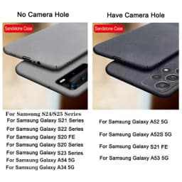 Ultra-Thin Slim Matte Sandstone Case For Samsung Galaxy A17 A55 A54 A53 S26 S25 S22 S23 S24 Ultra Plus Shockproof Hard PC Case