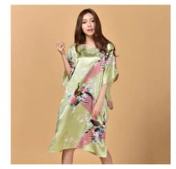 Plus Size Black Women's Summer Lounge Robe Lady New Sexy Home Dress Rayon Nightgown Large Loose Sleepwear Bathrobe Gown S002-B