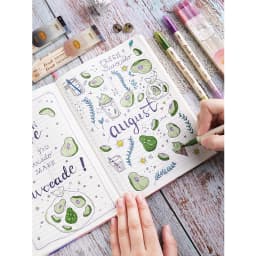 3pcs Retro Color Twin Marker Pens Set Brush Drawing Fine Liner Water Based Ink Blendable Watercolor Art Painting School A6133