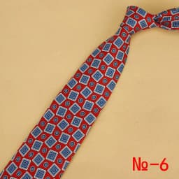 New Designs Classic Silk Men Tie Floral Plaid 9cm Red Printed Necktie Gravata Ties for Men Formal Wear Business Wedding Neckties