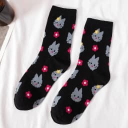 Kawaii Cartoon Bear Dog Animals Woman Socks Cotton Japanese Korean Style Spring Autumn Funny Socks Women 12801