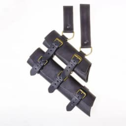 Medieval Double Sword Sheath Scabbard Leather Sword Waist Belt Vintage Dagger Frog Holder For Men Larp Knight Costume Accessory
