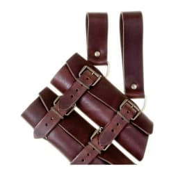 Medieval Double Sword Sheath Scabbard Leather Sword Waist Belt Vintage Dagger Frog Holder For Men Larp Knight Costume Accessory
