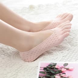 Orthopedic Compression Socks Women's Toe Socks Ultra Low Cut Liner With Gel Tab Breathable/sweat-absorbent/deodorant/invisible