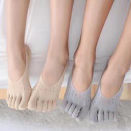 Orthopedic Compression Socks Women's Toe Socks Ultra Low Cut Liner With Gel Tab Breathable/sweat-absorbent/deodorant/invisible