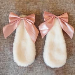 2pcs Japanese Rabbit Bunny Ears Headband Kawaii Anime Cosplay Bandana Halloween Party Costume Accessories