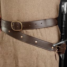 Medieval Renaissance Sword Holder Adjustable PU Leather Waist Belt Waist Sheath Men Larp Knight Weapon Cosplay Belt Holster