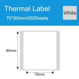 Thermal Adhesive Label Papers for DETONGER P1 DP23 DP30 DP80 3 Rolls Waterproof Oilproof Tear Resistant Sticker