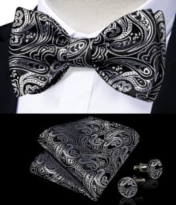 Brand New Men's Bow Tie Teal Green Blue Paisley Floral Bow Tie Wedding Party Butterfly Bowknot Men Tie Accessories