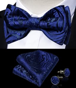 Brand New Men's Bow Tie Teal Green Blue Paisley Floral Bow Tie Wedding Party Butterfly Bowknot Men Tie Accessories