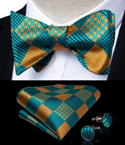 Brand New Men's Bow Tie Teal Green Blue Paisley Floral Bow Tie Wedding Party Butterfly Bowknot Men Tie Accessories