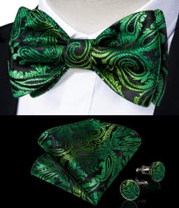 Brand New Men's Bow Tie Teal Green Blue Paisley Floral Bow Tie Wedding Party Butterfly Bowknot Men Tie Accessories