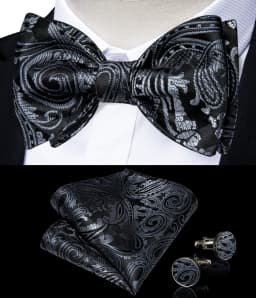 Brand New Men's Bow Tie Teal Green Blue Paisley Floral Bow Tie Wedding Party Butterfly Bowknot Men Tie Accessories