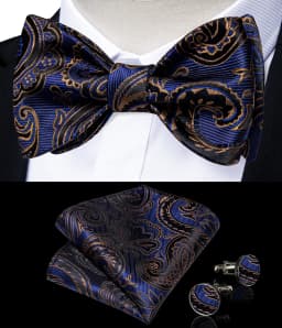 Brand New Men's Bow Tie Teal Green Blue Paisley Floral Bow Tie Wedding Party Butterfly Bowknot Men Tie Accessories