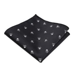 New Design Men's Pocket Square Blue Red Black Skull Handkerchief 26*26CM Hanky Suit Men's Business Wedding Party Chest Towel