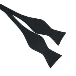 Mens Solid Color Black Bow Tie Formal Wedding Self Bowtie Adjustable Necktie Ties Gentleman Italian Style Cotton Fashion Bow Tie