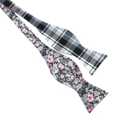 Mens Solid Color Black Bow Tie Formal Wedding Self Bowtie Adjustable Necktie Ties Gentleman Italian Style Cotton Fashion Bow Tie