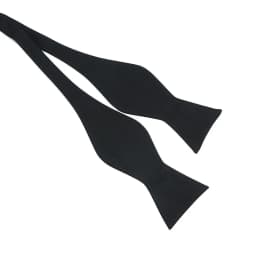 Mens Solid Color Black Bow Tie Formal Wedding Self Bowtie Adjustable Necktie Ties Gentleman Italian Style Cotton Fashion Bow Tie
