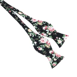 Mens Solid Color Black Bow Tie Formal Wedding Self Bowtie Adjustable Necktie Ties Gentleman Italian Style Cotton Fashion Bow Tie